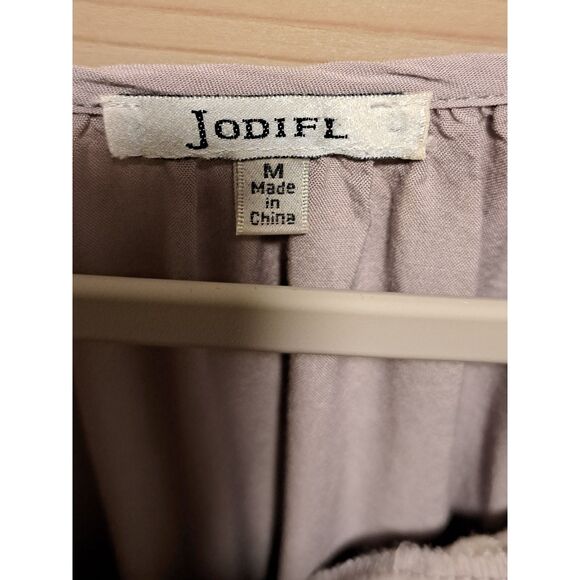 Jodifl Embroidered Mauve Boho Peasant Top – Size Medium - Picture 5 of 7